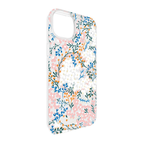 Kate Spade iPhone 15 Plus/14 Plus Protective Hardshell MagSafe Case - Rose/Green (Multi Floral)